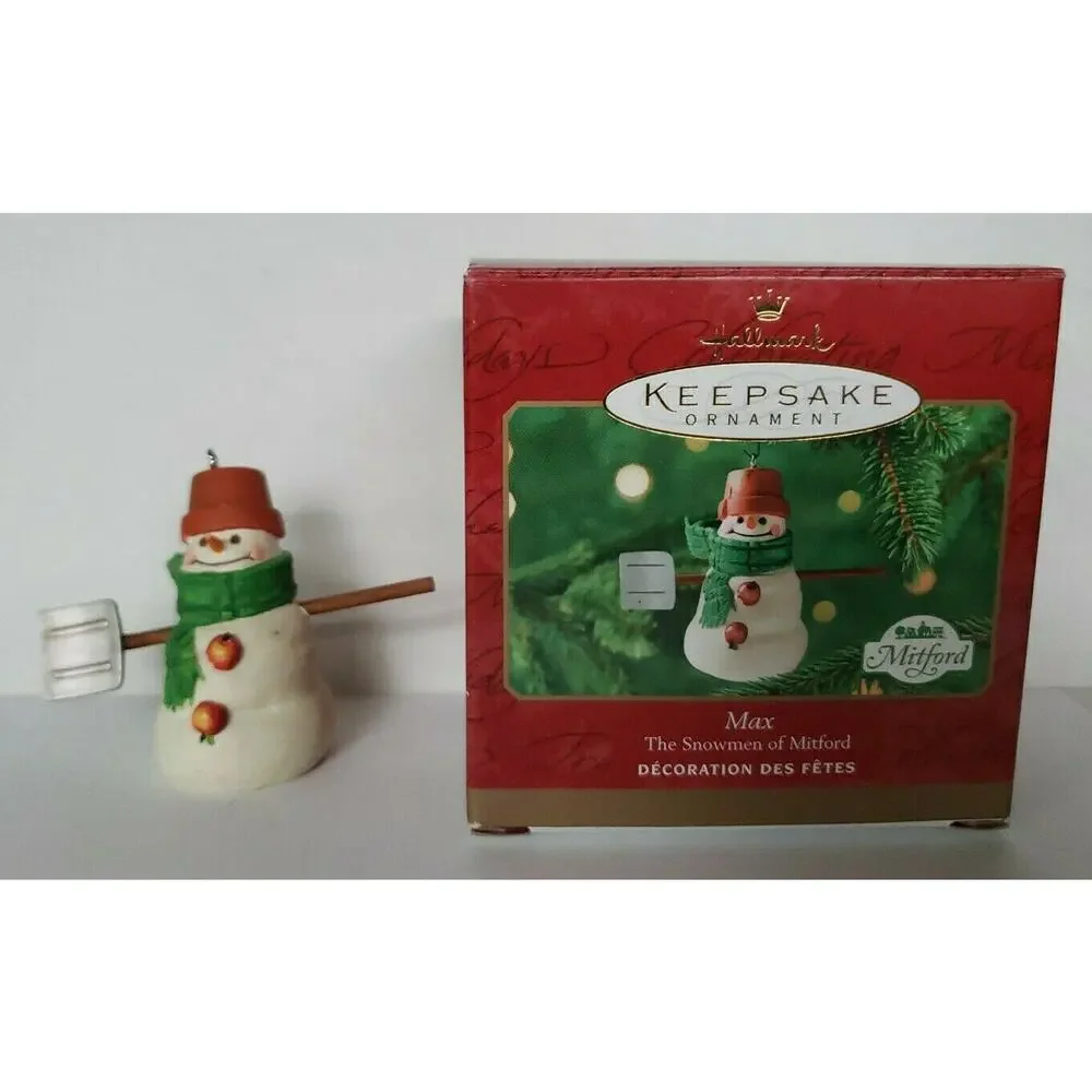 2000 Hallmark Mitford Ornament‎ Max The Snowmen of Mitford in Box U19
